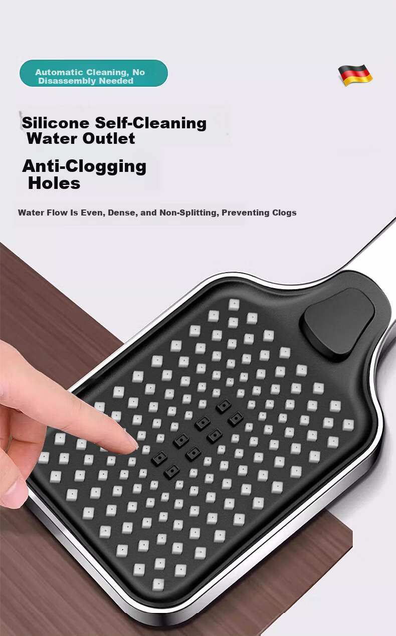 X-GRKE Germany High-Pressure Shower Head Set with Hose and Filter, Powerful Water Flow Booster 17