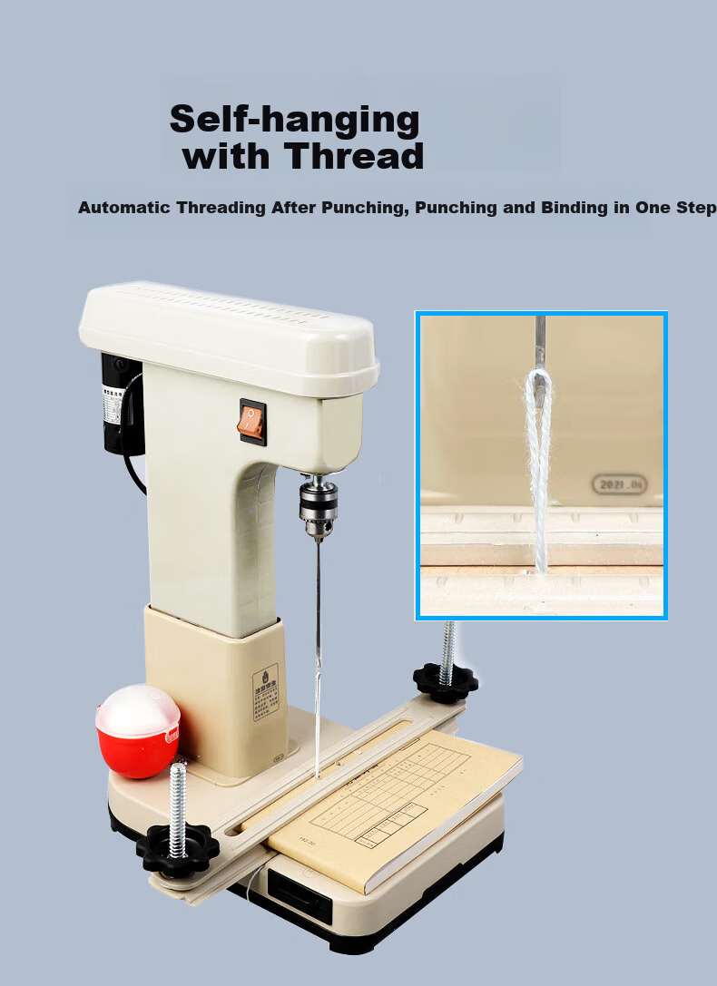 Doton DC-2168 Electric Wire Binding Punching Machine for Accounting Financial Vouchers Document Tickets Electric Punching Wire Binding Machine 3