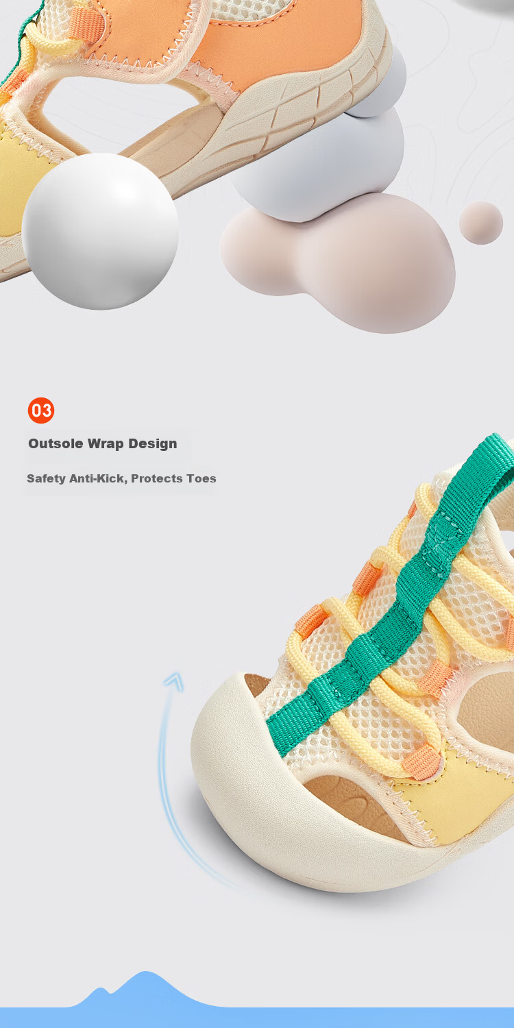BALABALA Children's Steady Shoes, Boys And Girls Sandals, 2026 Summer New Color-Block Functional Shoes, Kids' Shoes, Children's Shoes with Mesh, Sports Shoes 6