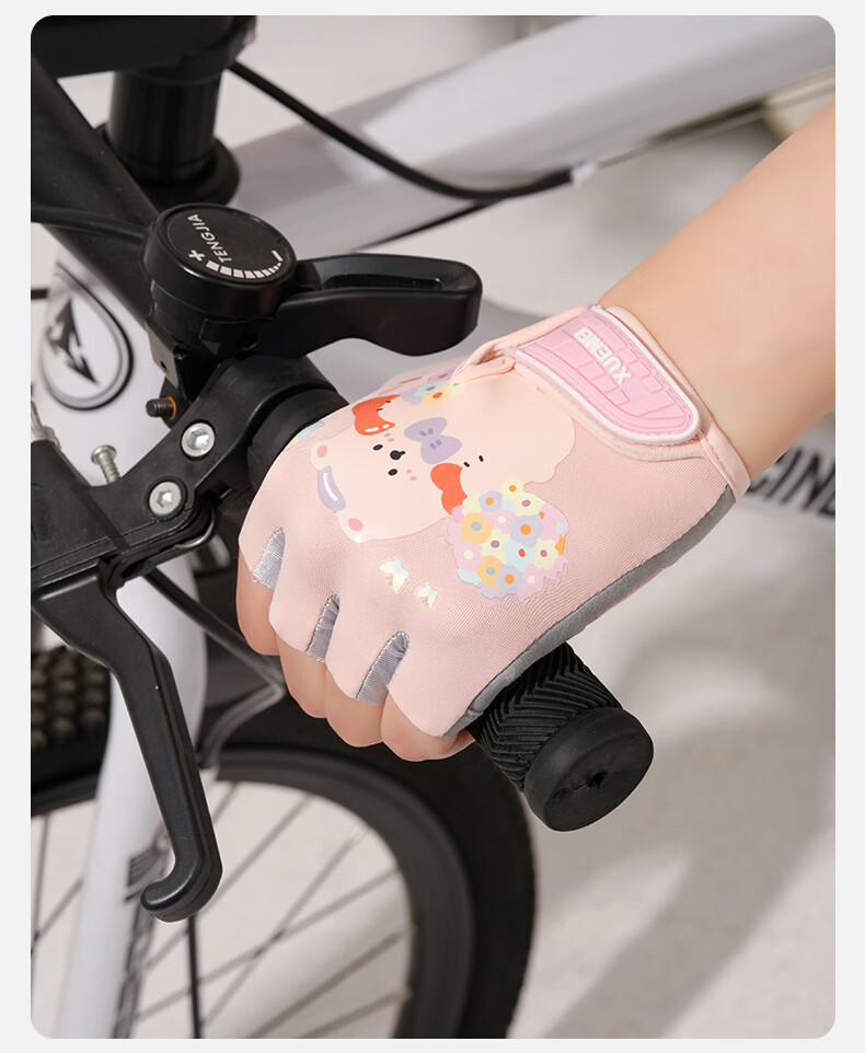 40,000 KM Kids Cycling Gloves Boys and Girls Outdoor Sports Anti-Slip Pull-Up Gloves Large Size [Ages 10-15] 13