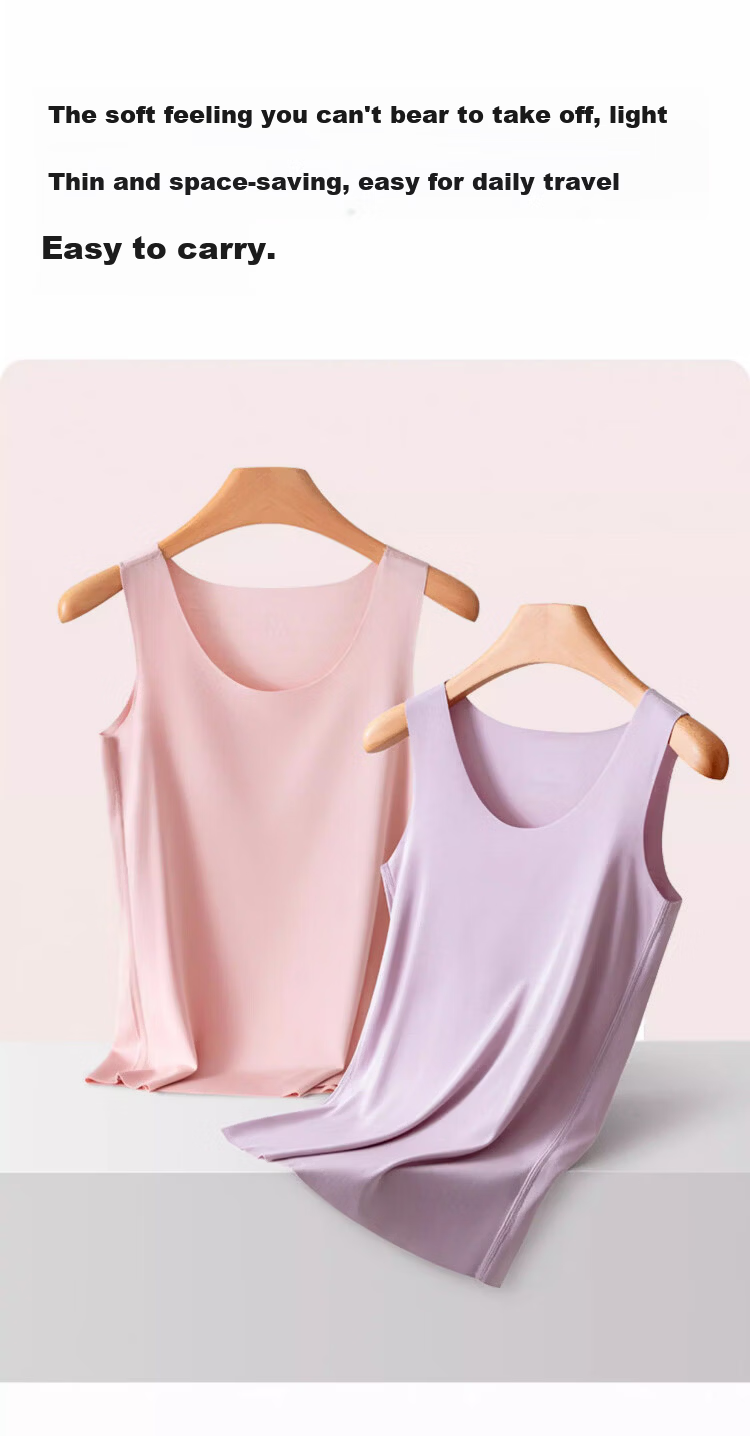 GUJIN Real Modal Ice Silk Camisole Women's Sleeveless Backless Versatile Blazer Base Shirt XL 6