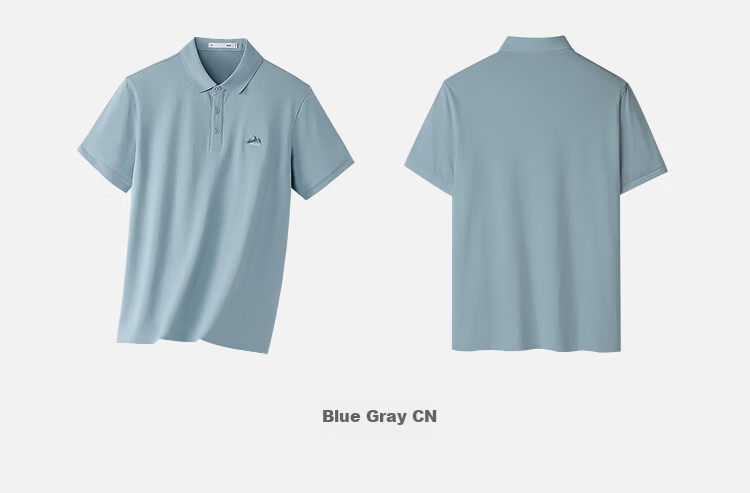 HLA Short-Sleeve Polo Shirt for Men, 26 Shan Bu Zai Gao Series, Cool-Feeling Short Sleeves for Men in Summer 11