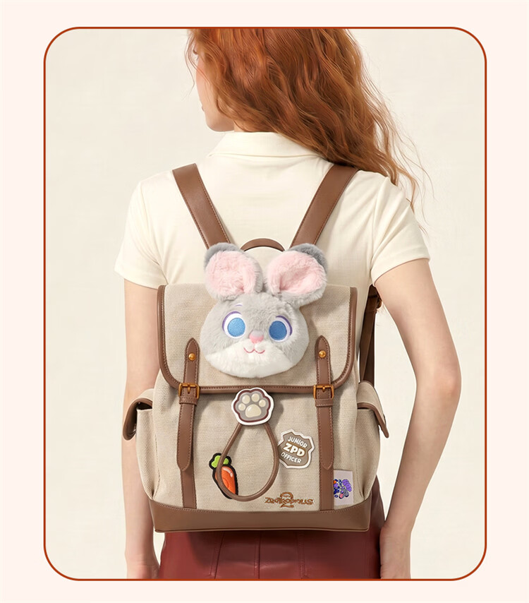Disney Zootopia Large Capacity Women's Backpack Gift Box Birthday Present for Girls 14