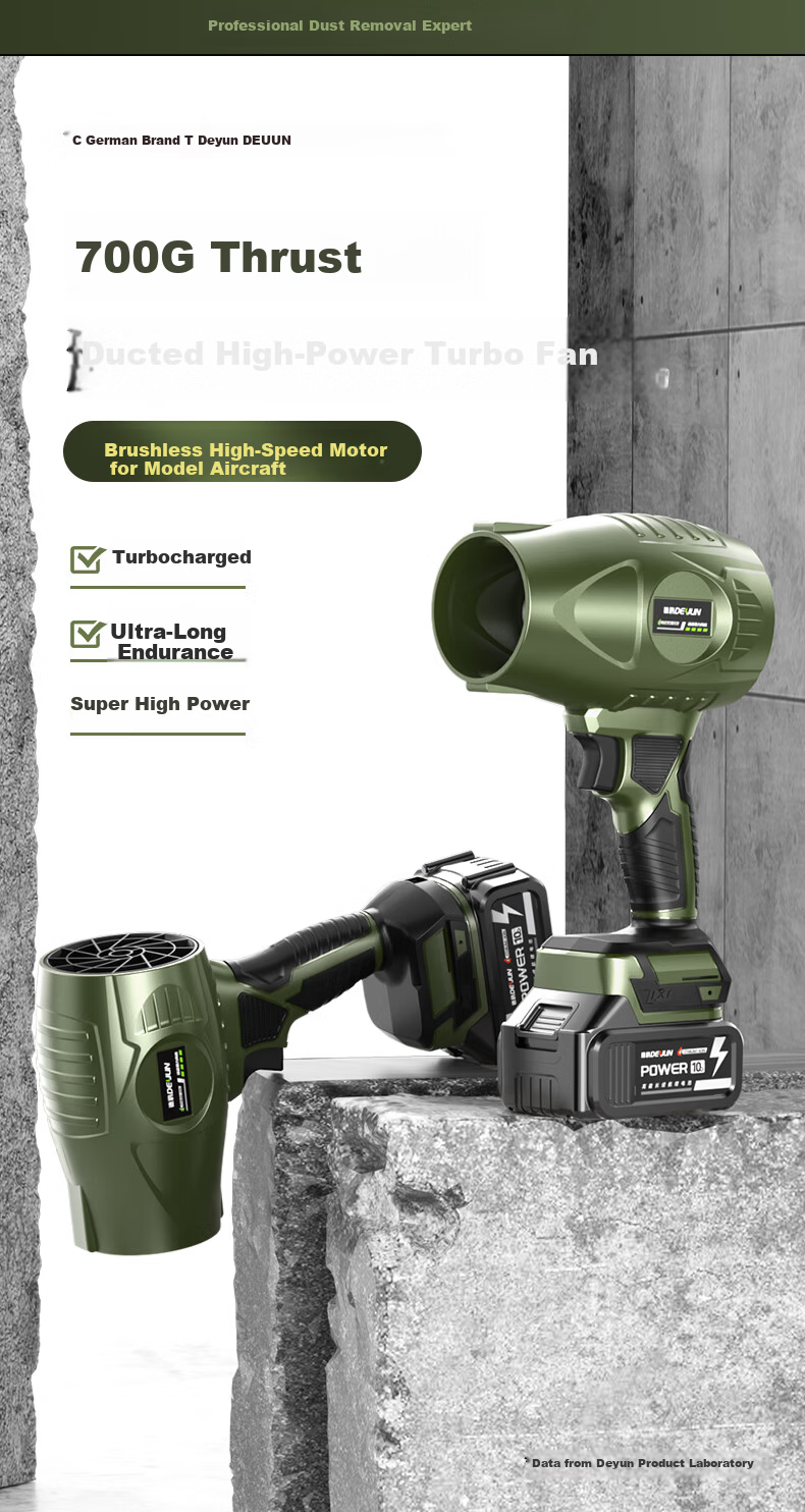 Deyun High-Power Turbo Fan High-Speed Blower Industrial Dust Removal Strong Wind Blower 2