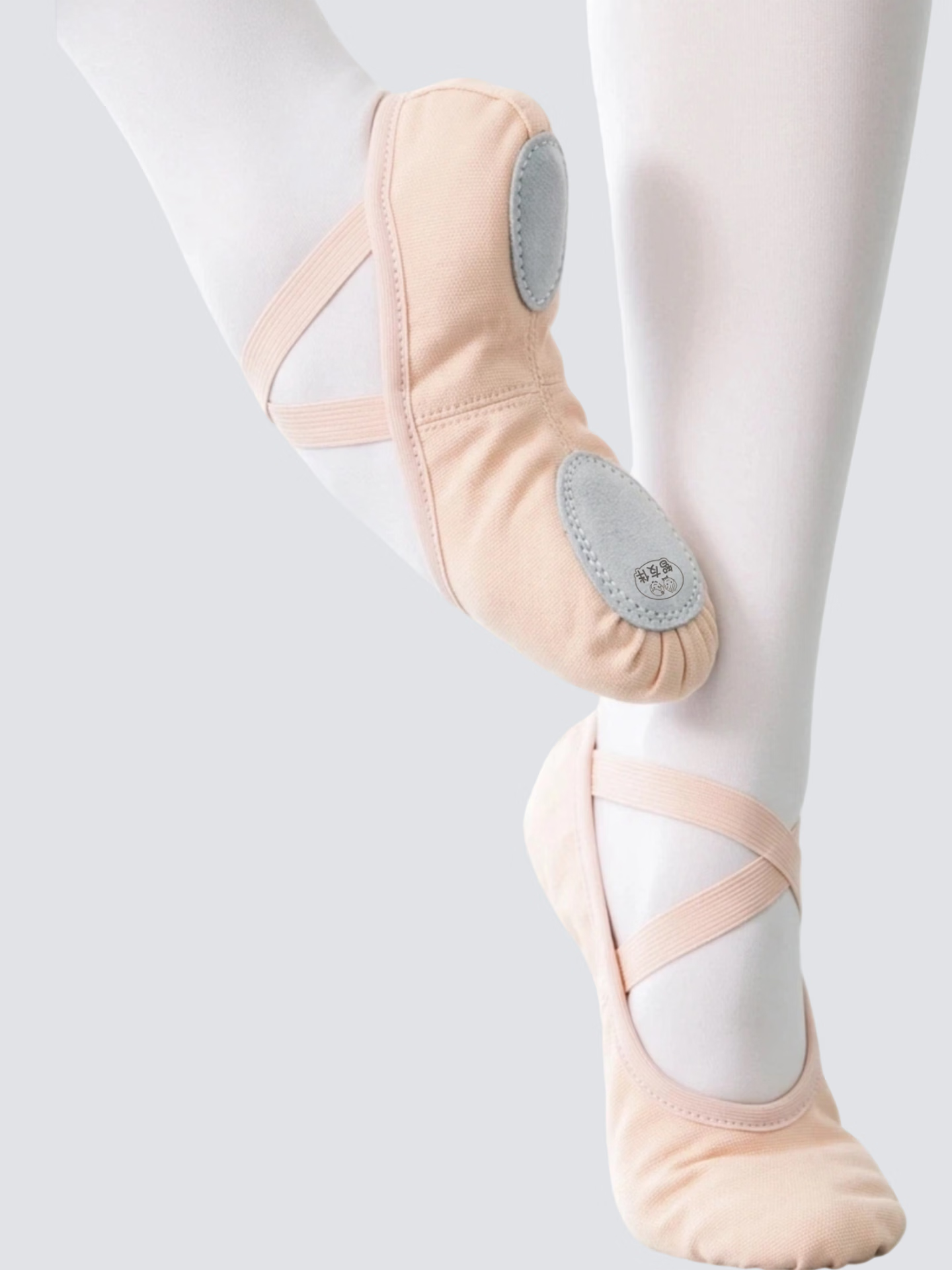 COOTYMAX Adult Dance Shoes Soft Sole Slip-On Yoga Practice Shoes Skin Color Children's Ballet Shoes for Dance Grading 9