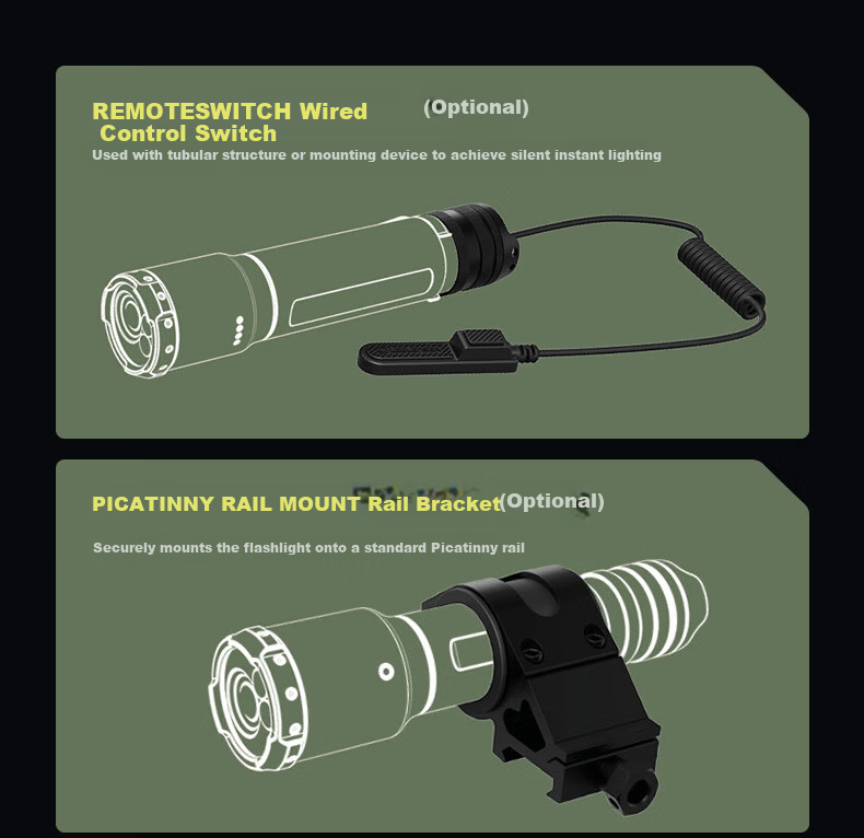 LED LENSER German High-Power Tactical Flashlight TAC7R Outdoor Lighting High Brightness Long Range Long Battery Life Patrol Duty 13