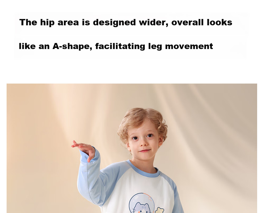 Betis Children's Pajamas Autumn Winter New Baby Pure Cotton Stomach Protection Boys Girls Quilted Homewear Jumpsuit Set 22
