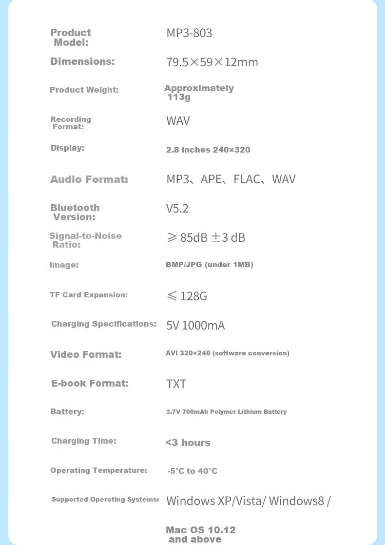 Aigo MP3-502 16GB English-Chinese Dictionary Speaker, Full Touch Screen MP4/MP5 Lossless Music HIFI Player, Portable English Learning Device for Students And Sports 15
