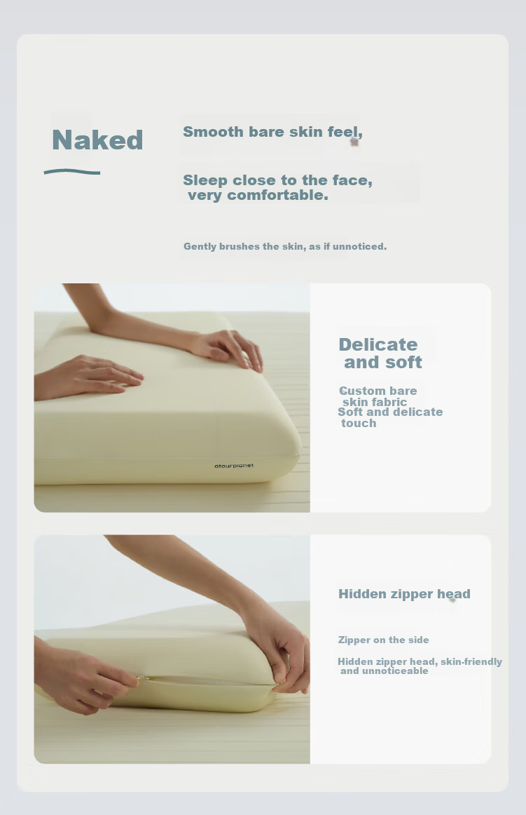 Atour Planet Natural Cooling Pillowcase Summer Breathable Sweat-Resistant Machine Washable All Sizes Light Gray Single Piece 3