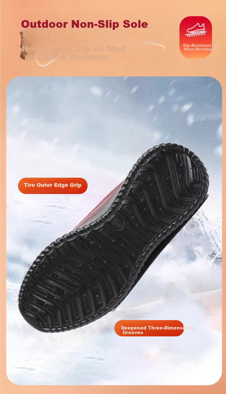 Anglerfish Old Beijing Women's Cloth Shoes Cotton Shoes Winter Warm Fleece Thickened Cotton Boots Casual Mom Shoes A8005 Red 35 5