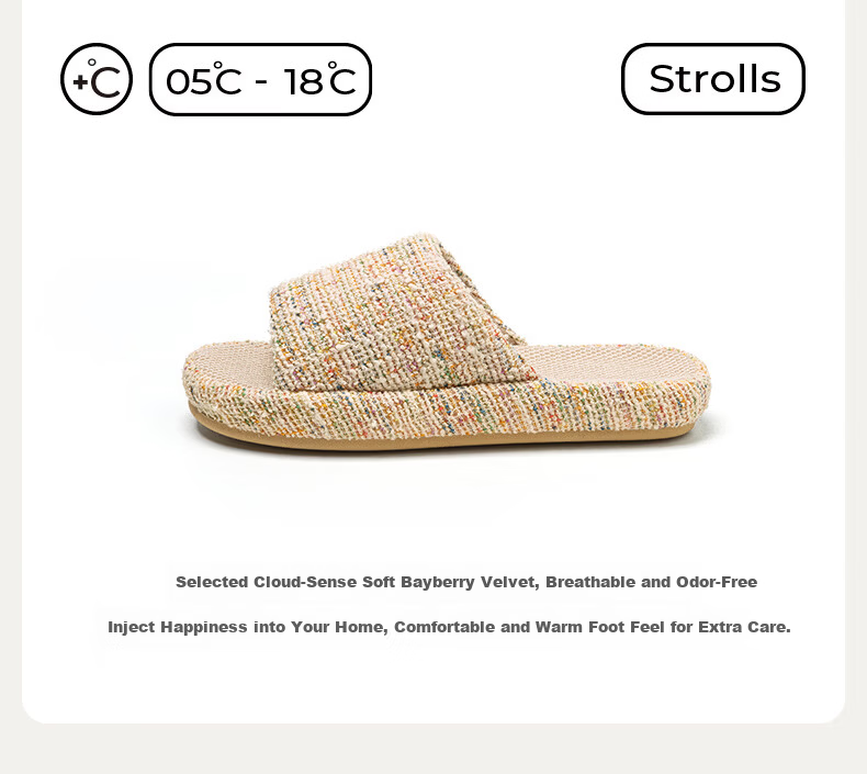 Puxiya Linen Slippers Women Indoor Home Non-slip Odor-resistant Breathable Lightweight Cotton Linen Slippers Men Black Size 40-41 2
