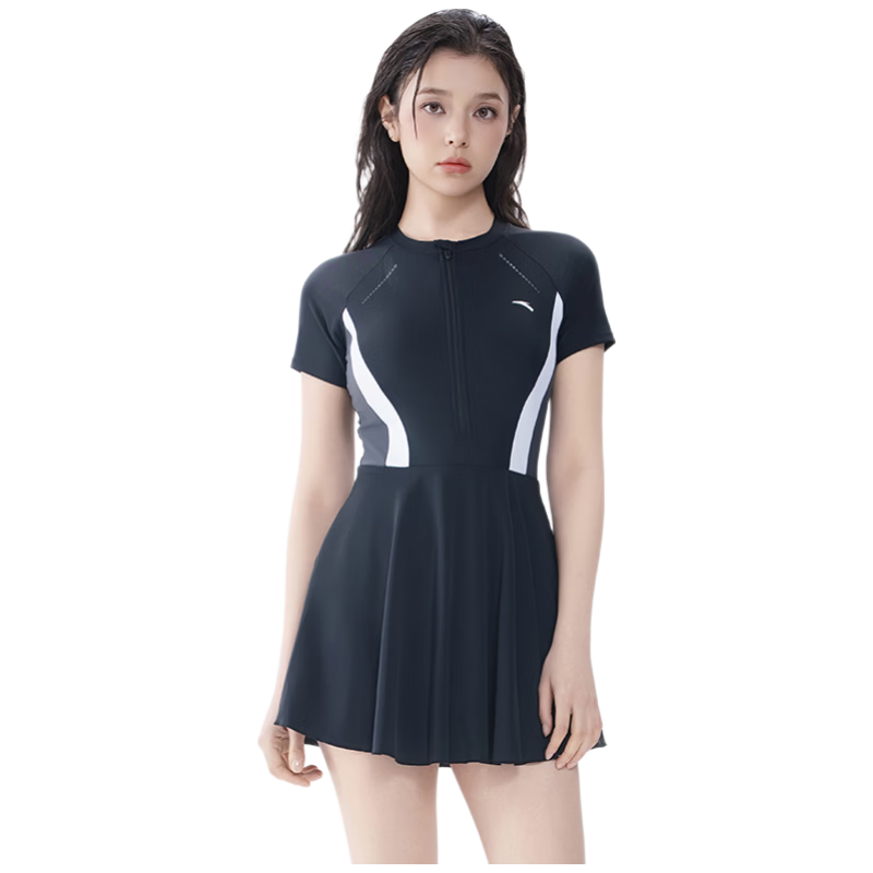 ANTA Slim Waist Swimsuit for Women, New Two-Piece Conservative Long-Sleeve Swimwear, Plus Size Hot Spring Swimsuit for Curvy Girls, Lotus Pink XL