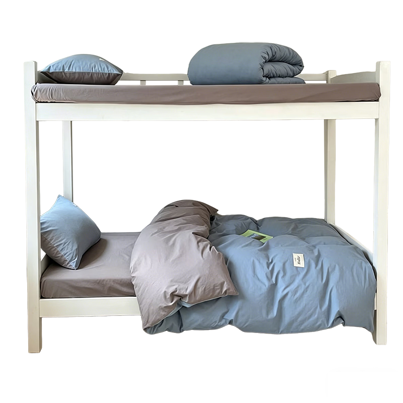 MUJI Class A Cotton Student Dormitory Bedding Set 6-Piece (3-Piece Set + Quilt + Mattress Pad) for Dormitory Bunk Bed 0.9m