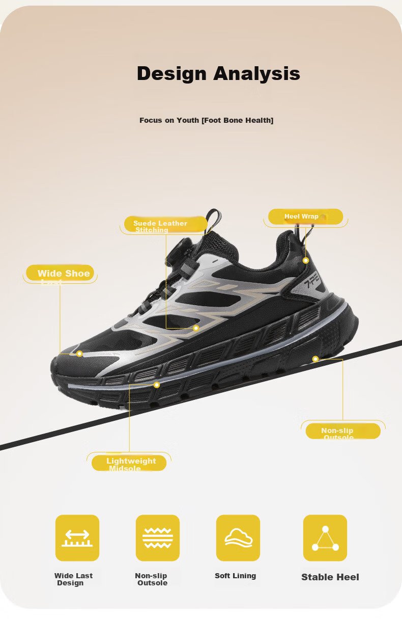 7-PE Kids Wide Width Sports Shoes 2026 Spring New Mesh Youth Outdoor Waterproof Leather Boys Shoes 6