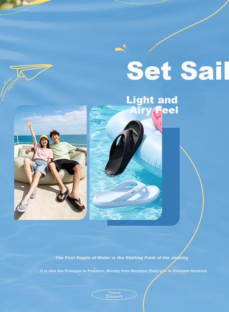 361° Men's Summer New Anti-Slip Durable Outdoor Flip Flops Beach Sandals Men's Shower Bathroom Slippers 3