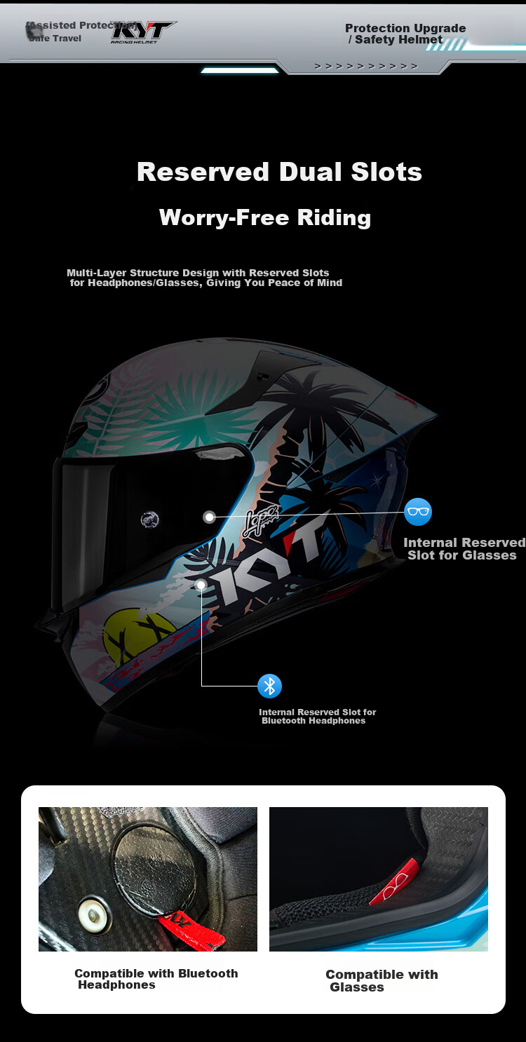 KYT Official Genuine Imported Motorcycle Helmet Unisex Four Seasons Full Face Windproof and Anti-fall TE-02 Bright White XXL 8