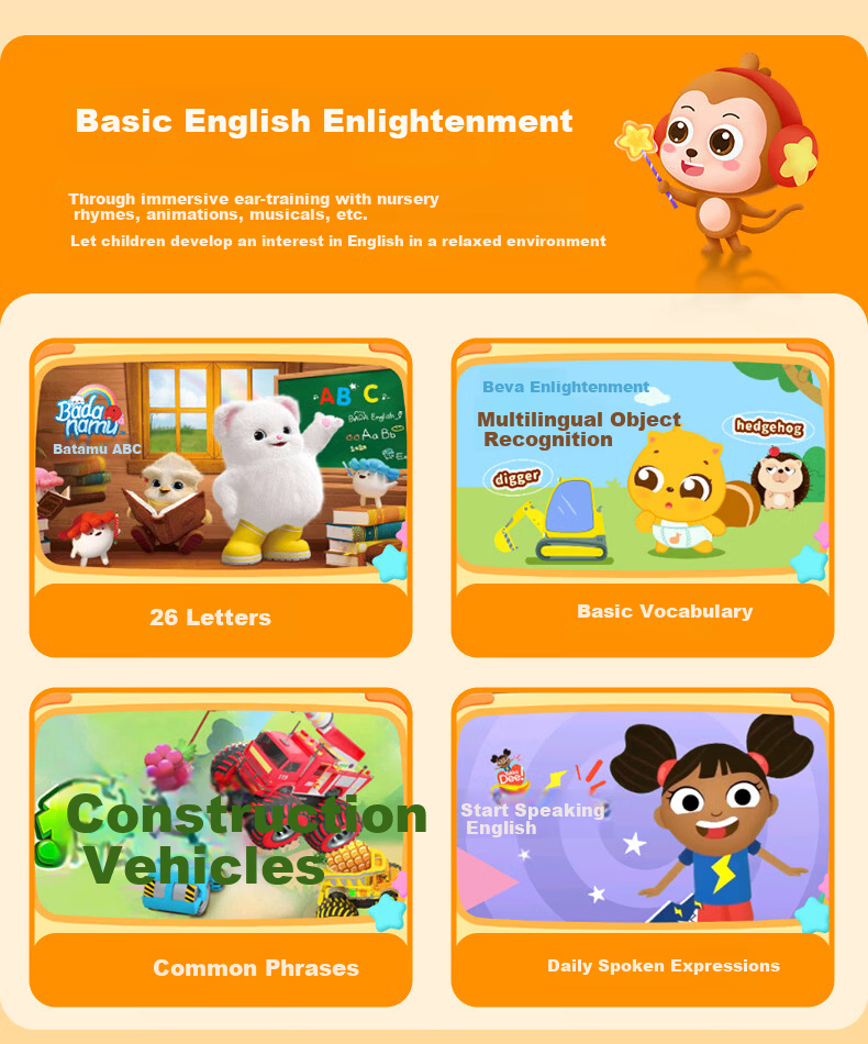 Ruizu Wangwang Dog Reading Pen [3-7 Years Low Threshold Interactive English Enlightenment] Early Education Sound Book Children's Day Gift 8