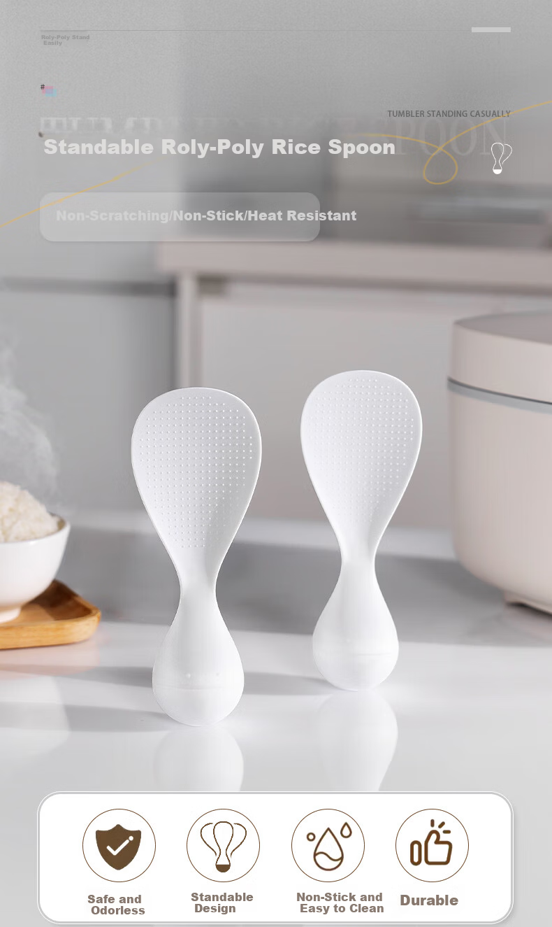 Newair Standing Non-Stick Rice Scoop High-Temperature Resistant Thickened Rice Serving Spoon for Rice Cooker Household Use 1