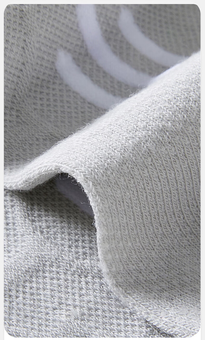 Cotton Xiaonian Men's Short Socks Spring Summer 100% Pure Cotton 10A Antibacterial Odor-Resistant Mesh Breathable Ankle Socks with Heel Tab 6 Pairs 5