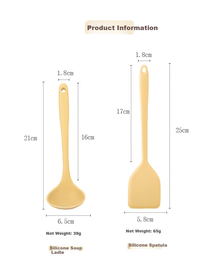 Shuke Silicone Small Spatula Cooking Turner Kitchen Utensil Baby Non-Stick Pot Food Supplement High Temperature Resistant Tool 9