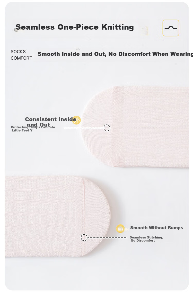 JOYNCLEON Kids Socks Girls Summer Thin Breathable Mesh Seamless Mid-Calf Baby Socks Jyf183118 6