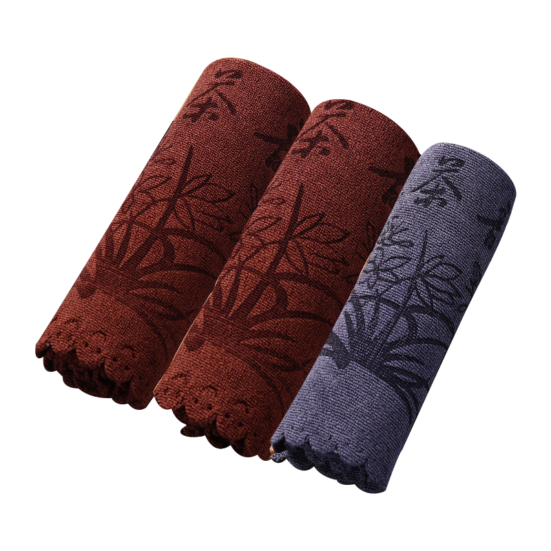 Jiebi Thickened Tea Towels Tea Cloth Tea Set Accessories Tea Table Wipes Absorbent 3-Pack