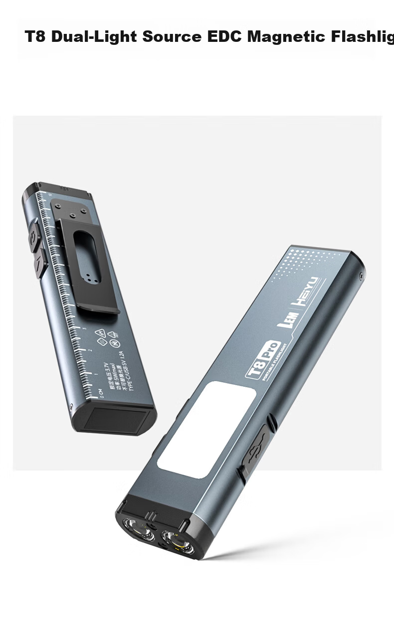 LEM High Brightness Flashlight Small Portable Ultra-Bright Long Battery Life Mini Gum EDC Magnetic Work Light 4