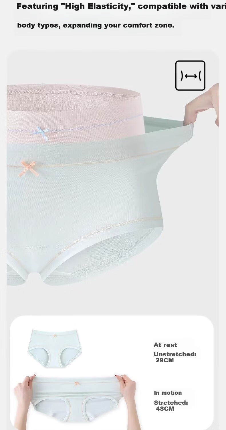 Herbal Original Color Girls' Ice Silk Underwear 2026 New Summer Thin Style Middle School Development Period Children's Triangle Underwear Sterile Packaging 9