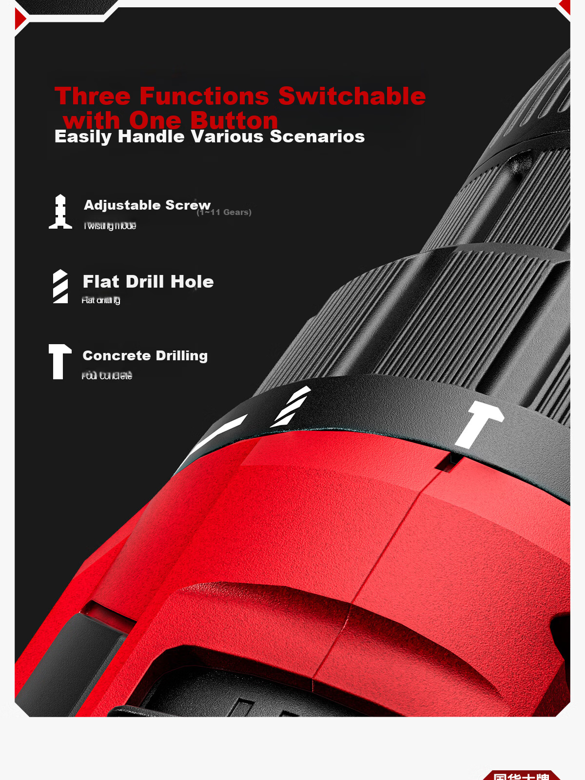 DELIXI ELECTRIC 12V Cordless Lithium Battery Impact Hand Drill Multi-Function Electric Screwdriver Household Small Power Gun Drill 9