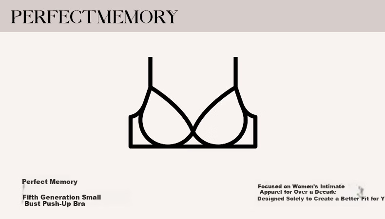 Wanmeijiyi Xu Yiyang Same Style Push-Up Bra, Foundation Liquid, Women's Underwear, Beautiful Back, Seamless, Invisible, Anti-Sagging, Side Support Bra 2