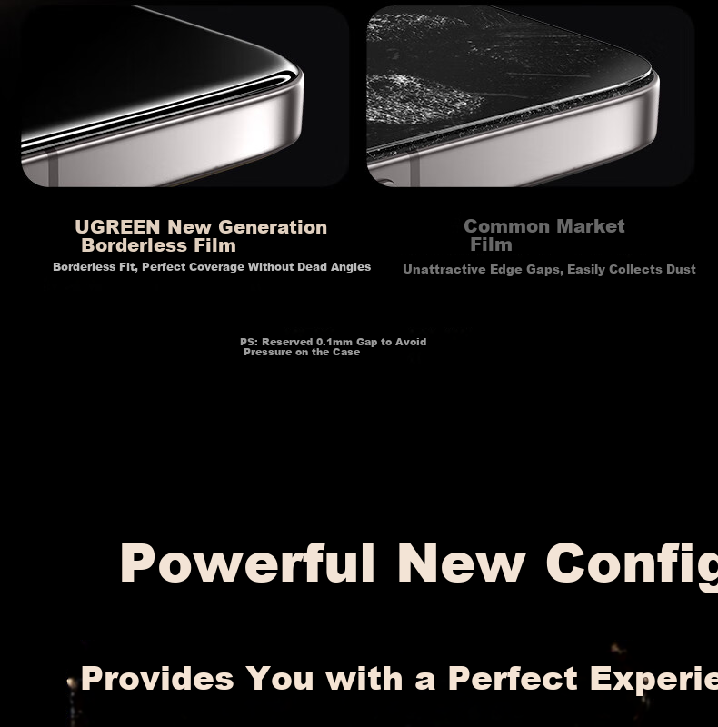 UGREEN Tempered Glass Screen Protector for OPPO Find X9 Full Screen HD Anti-Fingerprint Explosion-Proof Drop-Resistant Sensitive Touch Film 95924 4
