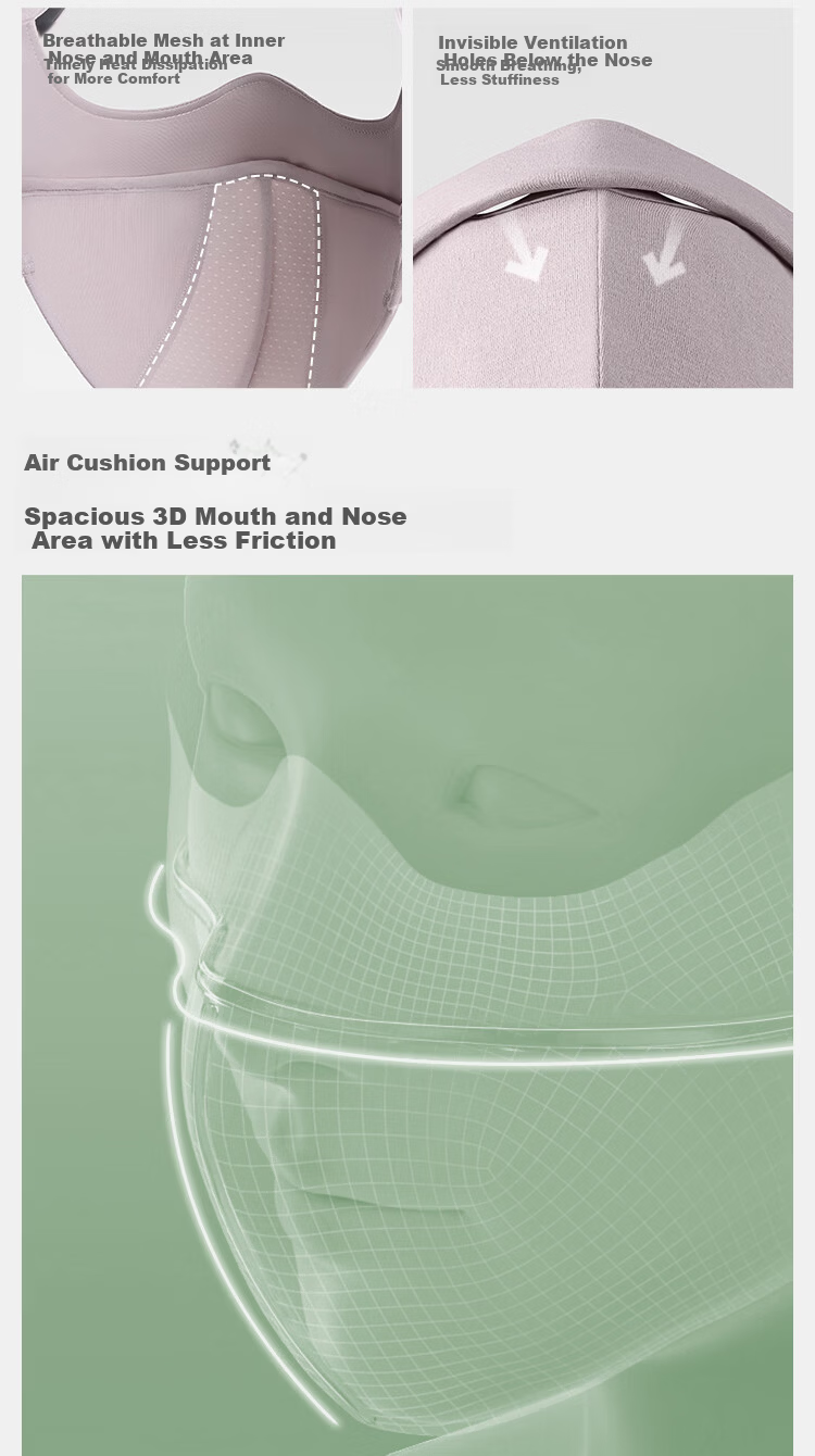 Beneunder Autumn Winter Sun Protection Moisturizing Cycling Face Mask Windproof Visor Face Bikini High-Value Women's Brown 12