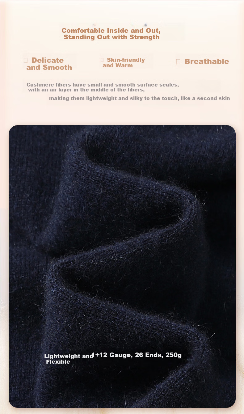 Hengyuanxiang Men's Thick 100% Pure Cashmere V-Neck Sweater Winter New Warm Versatile Red Knitwear 2