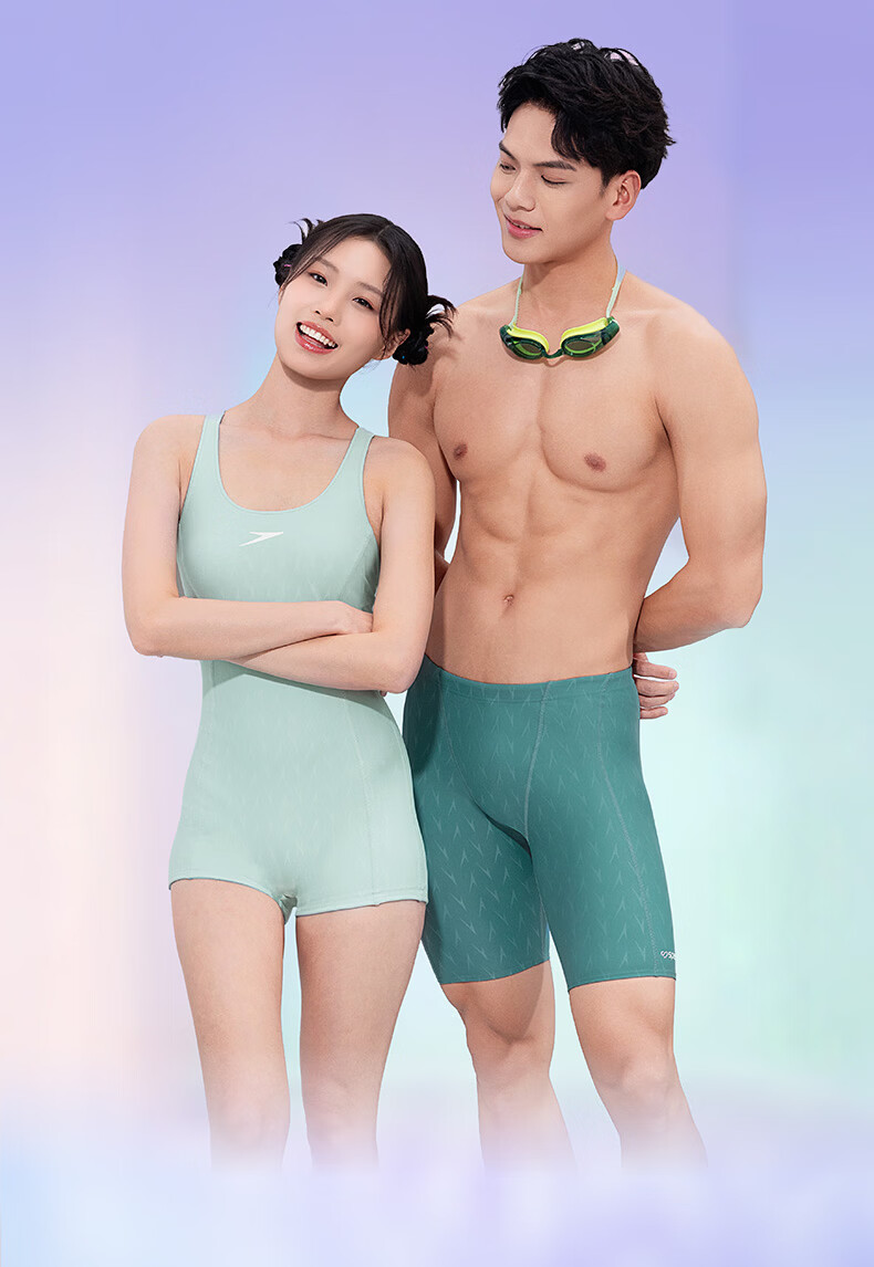 Speedo Freedom Skin Series Men's Textured Knee-Length Swim Shorts Comfortable Chlorine-Resistant 2026 New Model Size 36 2
