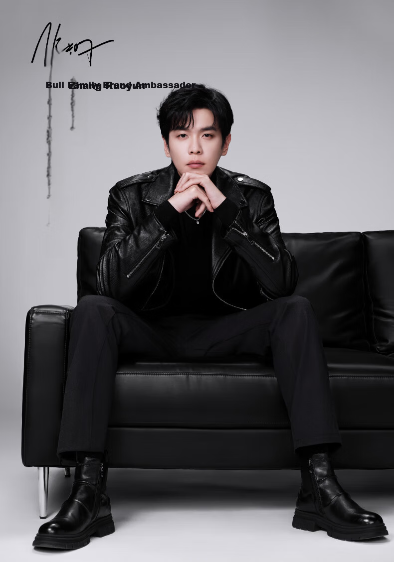 Bull Family [Zhang Ruoyun Same Style] Martin Boots Men 2026 Autumn Winter New Casual Leather Boots Couple Versatile Chelsea Boots 1