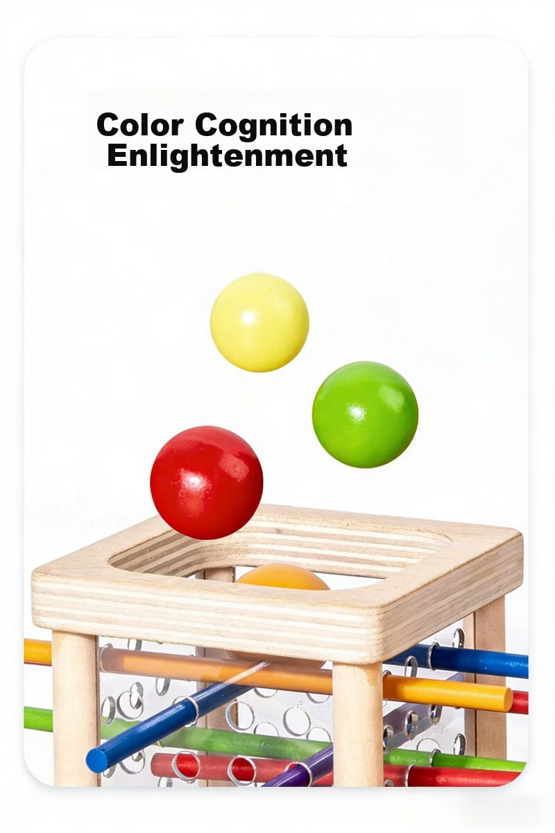 Lankupa Wooden Stick Game Montessori Early Education Board Game 3-6 Years Old Children's Educational Toy Boys Parent-Child Interaction Birthday Gift 13