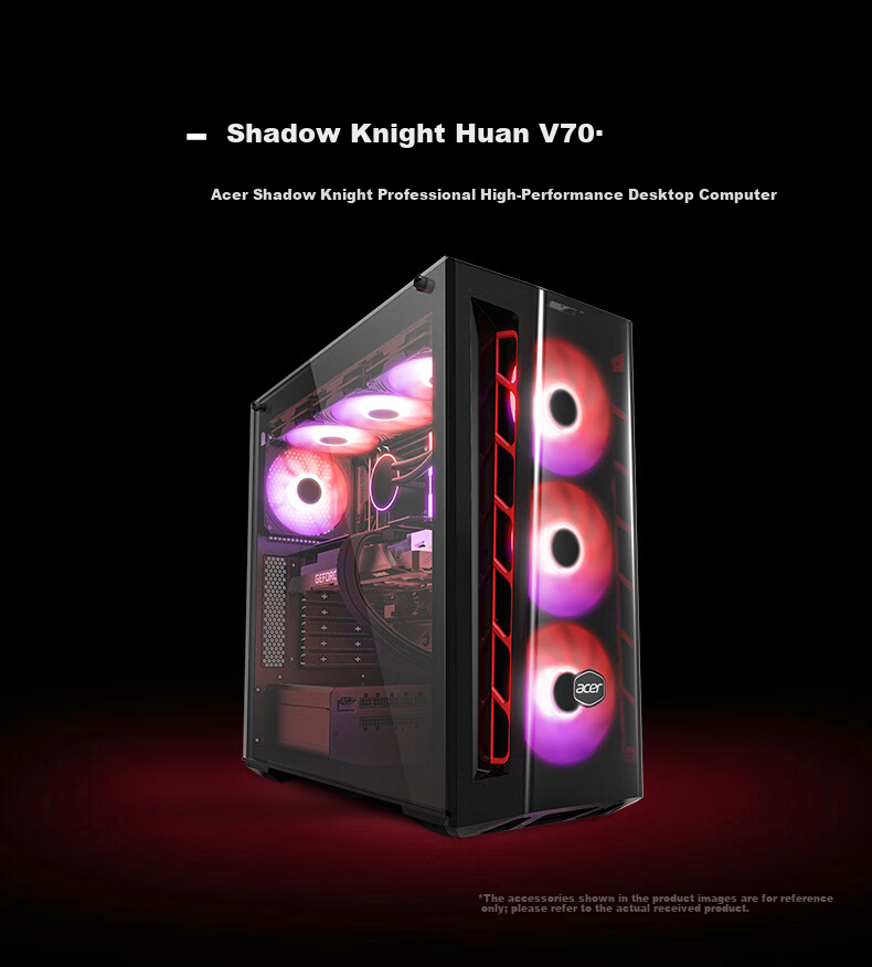 Acer Dark Knight: Dawn V7 Valorant 14th Gen Core I7 14650HX/32GB/1TB/RTX5060Ti 16G Gaming Desktop Computer 11