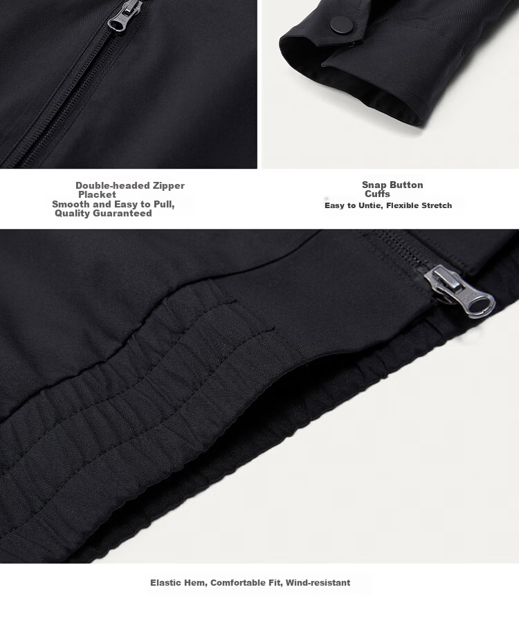 Giordano Men's Windproof Jacket Autumn Winter New Outdoor Double Zipper Loose Hooded Windbreaker 01075075 19