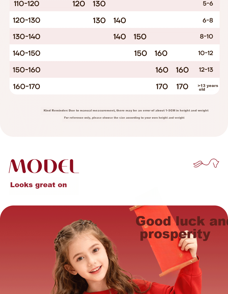 Baleno Children's Sweatshirt, Autumn And Winter Fleece-Lined, Boys And Girls New Year Red Top, Year of The Horse Zodiac Year, Chinese New Year Clothing, Greeting Clothes 10