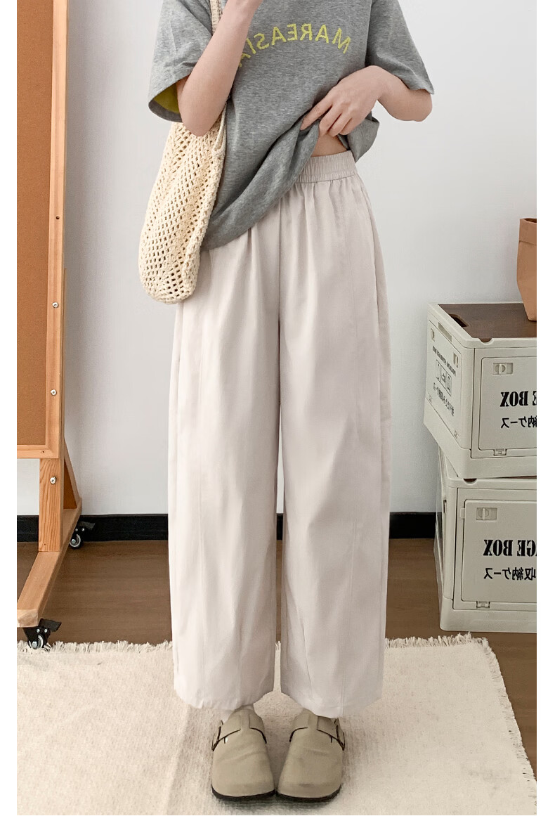 Borui Women's Summer Lightweight Breathable Quick-Dry Cropped Pants 2026 Latest Carrot Style Casual Sports Pants Navy Blue 12