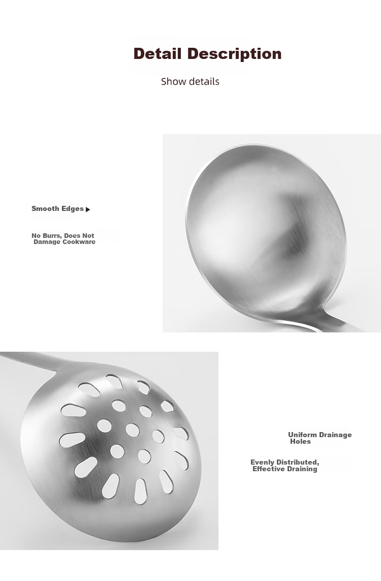 Maxcook Hot Pot Ladle Set, 304 Stainless Steel Soup Ladle And Strainer, Yinding Series, MCYD-02 7