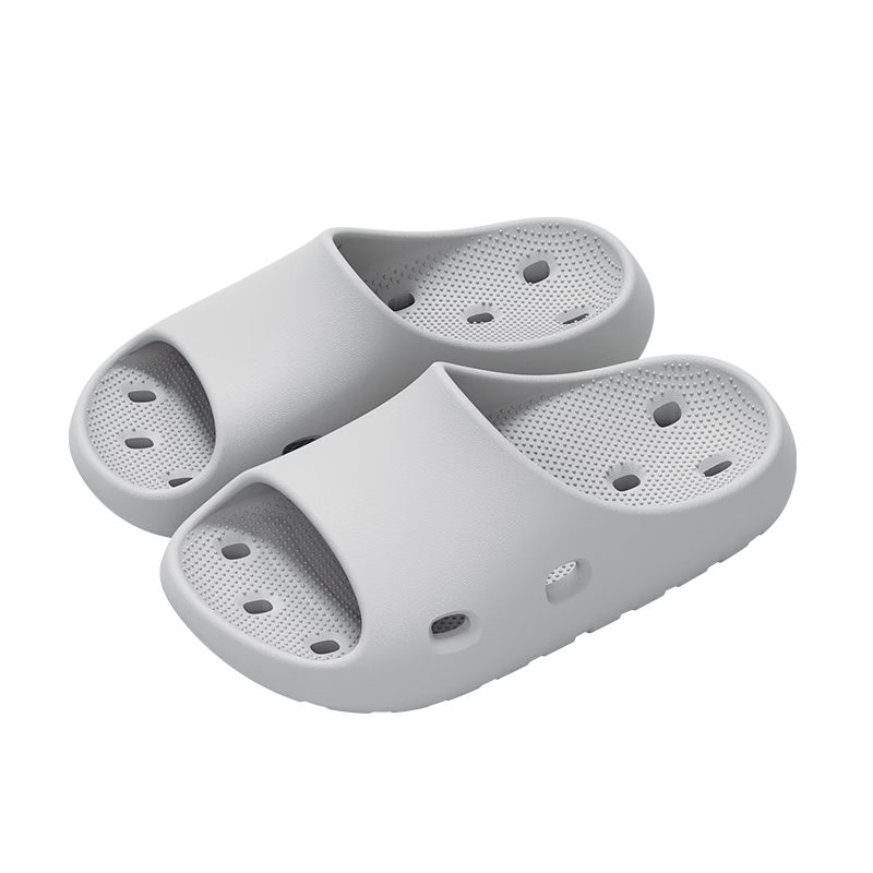 Grace Non-Slip Bathroom Slippers for Men Summer Shower Hollow Quick-Dry Indoor Home Anti-Odor Water-Draining Cool Slippers for Men