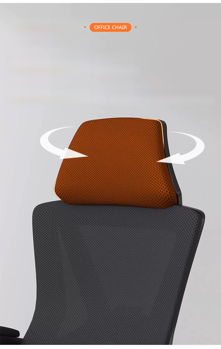 Huakai Star Office Chair Computer Chair Home Lumbar Support Swivel Chair Ergonomic Chair BG356 Black Frame Black Mesh Bow Style 8