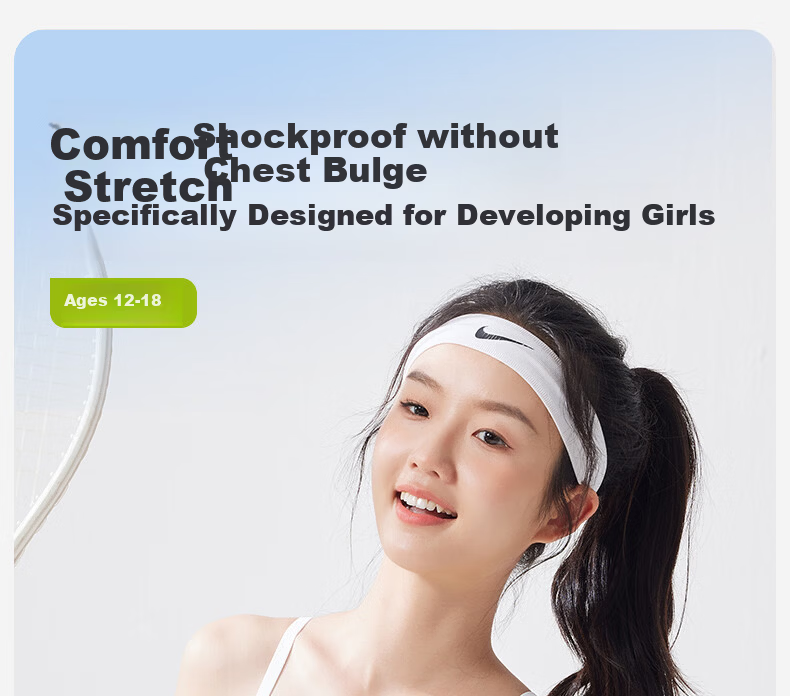 Meishianxuan High School Student Underwear 18-Year-Old Girls Vest Sports 2nd and 3rd Stage Youth Underwear Development Period 12-16 Years Old Girls 3