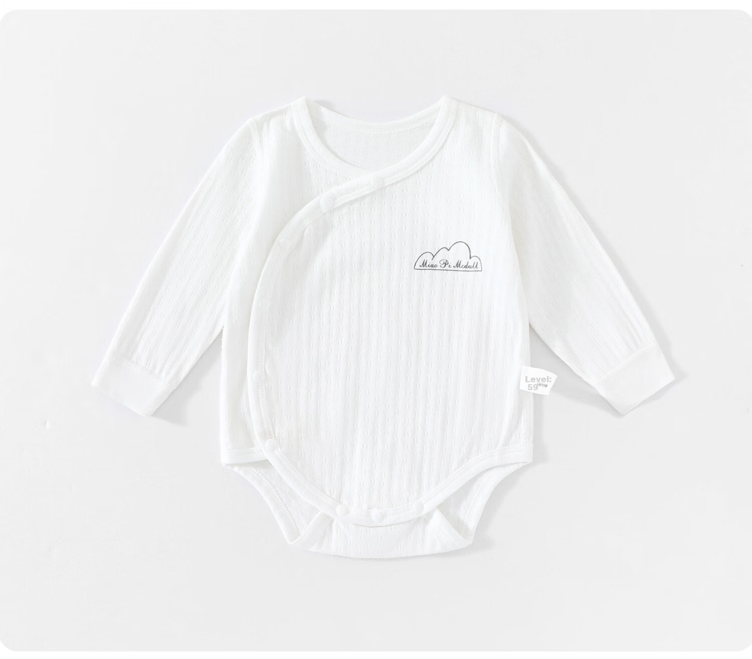 Banbadoudi Newborn Onesie, Spring And Autumn Pure Cotton Skin-Friendly Seamless Belly Protection Breathable Long Sleeve Triangle Romper Bodysuit for Baby Boys And Girls 15