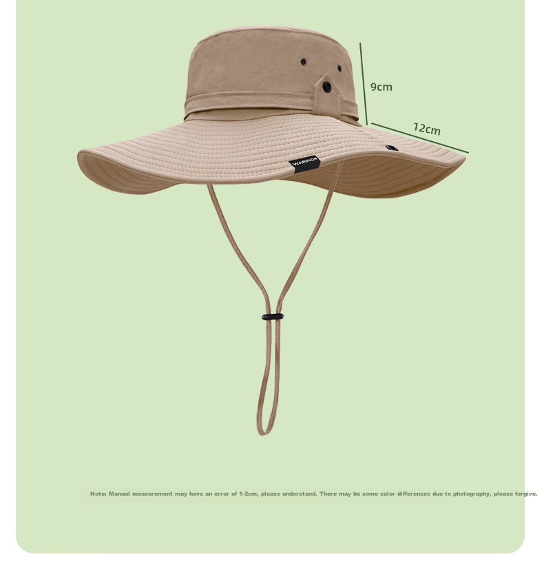 Warrior Fisherman Sun Protection Hat Sunshade Western Cowboy Hat Outdoor Hiking Fishing Cycling UV Protection Cap 12