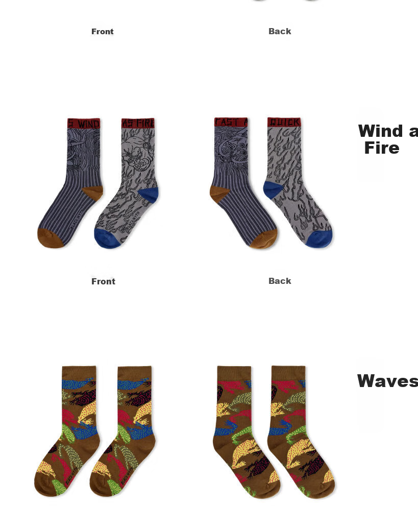 Black Myth Knitted Socks Wave Pattern Unisex Wukong Jacquard Ribbed Cotton Blend Mid-Calf Socks 2