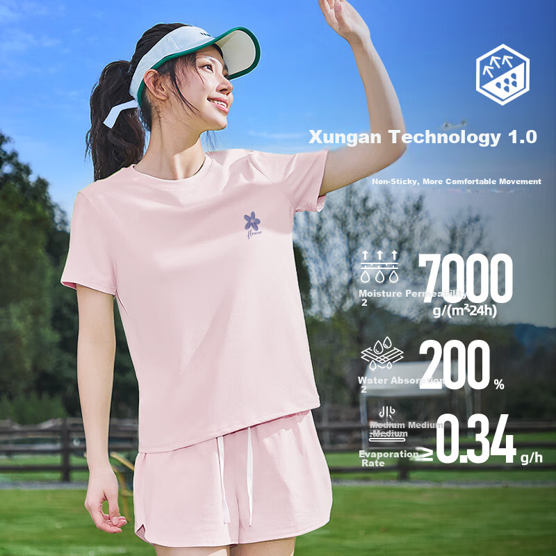 Warrior Women's Short Sleeve T-Shirt 2026 New Summer Fashion Premium Ice Silk Slim Fit Quick-Dry Antibacterial Tee for Plus Size