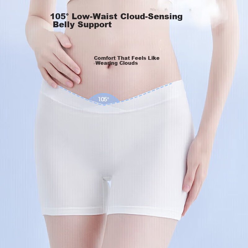 JOYNCLEON Maternity Safety Shorts Summer Thin Outerwear Leggings Pregnancy Anti-Exposure Shorts Black L jyk22417
