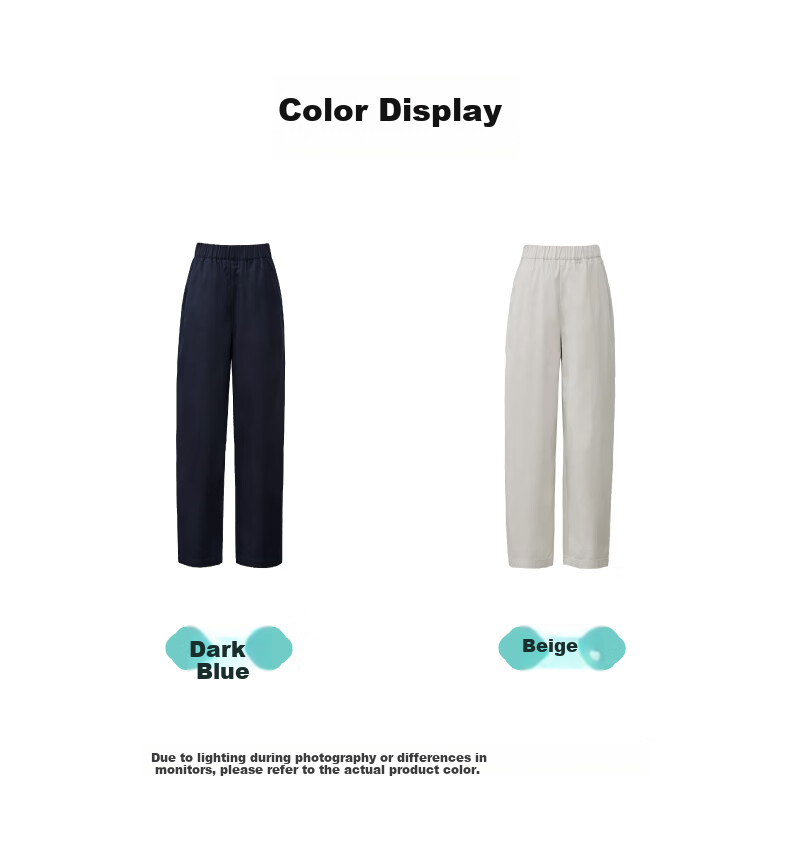 ESE-Y Laisai Cotton Lyocell Scythe Pants Women 26 Spring New Slim Fit Cropped Harem Straight Casual Pants Dark Blue 31 24